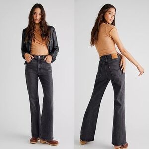Free People x Levi’s 70s High Flare Jeans in Just A Hint